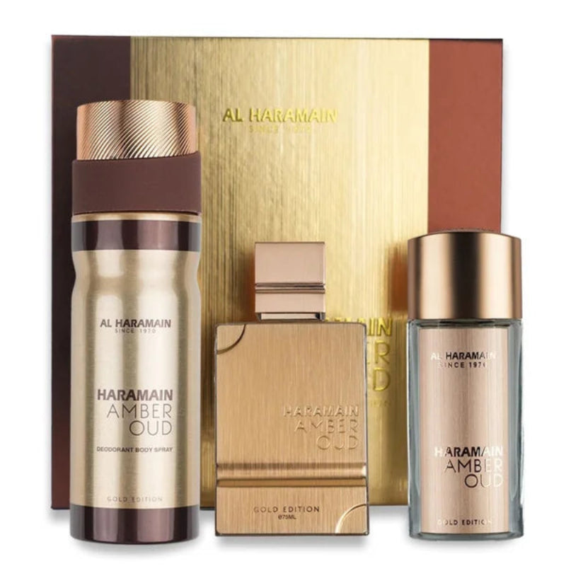 Al Haramain Amber Oud Kit Gold Edition Unissex 200ml Eau De Parfum