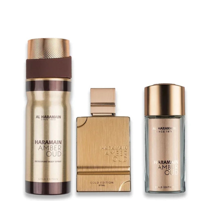 Al Haramain Amber Oud Kit Gold Edition Unissex 200ml Eau De Parfum