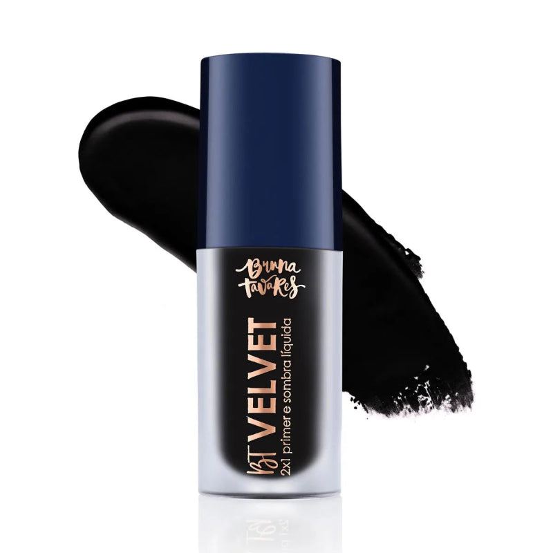 Bruna Tavares BT Velvet 2x1 Primer  Sombra Liquida 6ml Black