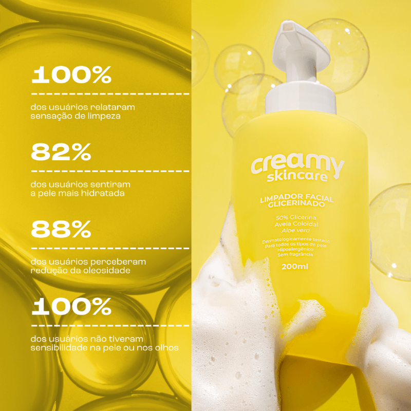 Creamy Skincare Limpador Facial Glicerinado 200ml