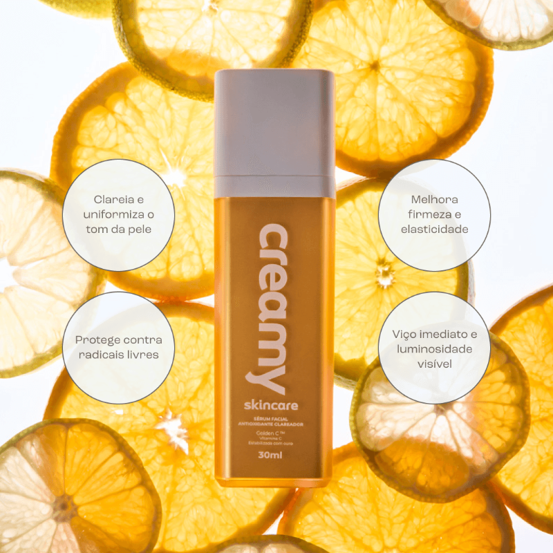Creamy Skincare Sérum Facial Antioxidante Clareador Vit C 30ml