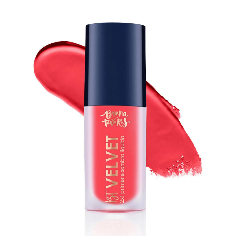 Bruna Tavares BT Velvet 2x1 Primer  Sombra Liquida 6ml Coral