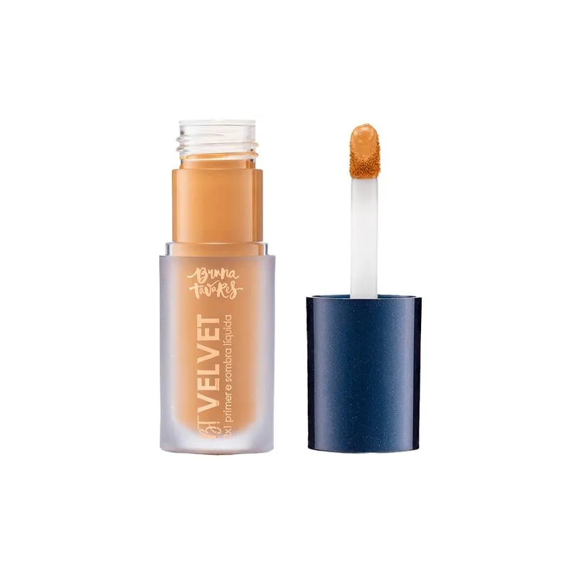 Bruna Tavares BT Velvet 2x1 Primer  Sombra Liquida 6ml Mustard