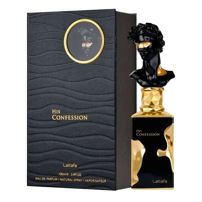 Lattafa His Confession Masculino 100ml Eau De Parfum