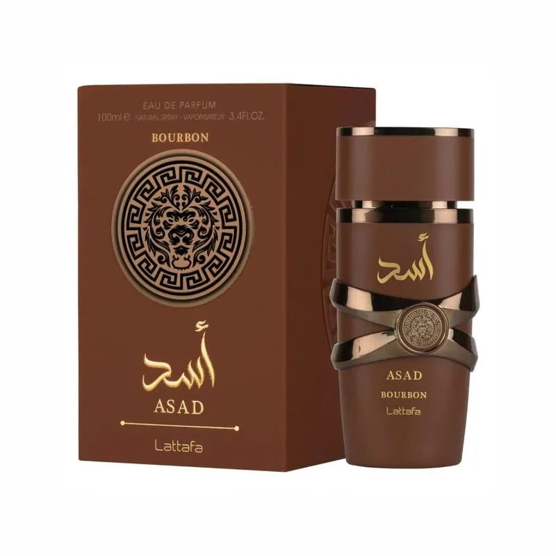 Lattafa Asad Bourbon Masculino 100ml Eau De Parfum