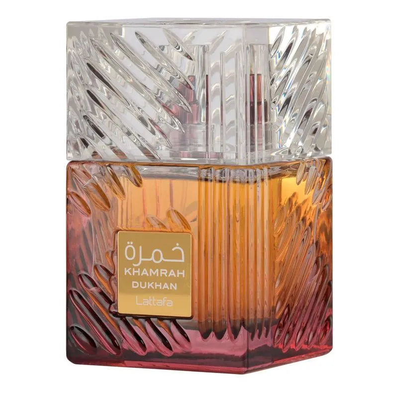 Lattafa Khamrah Dukhan Masculino 100ml Eau De Parfum