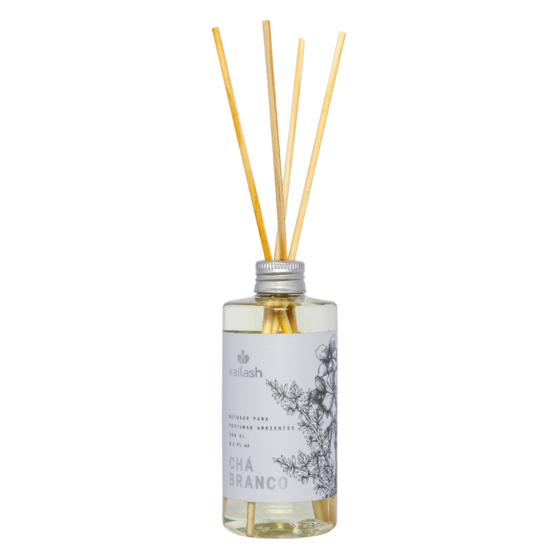 Kailash Difusor Para Perfumar Ambientes Econômico 250ml -Chá Branco