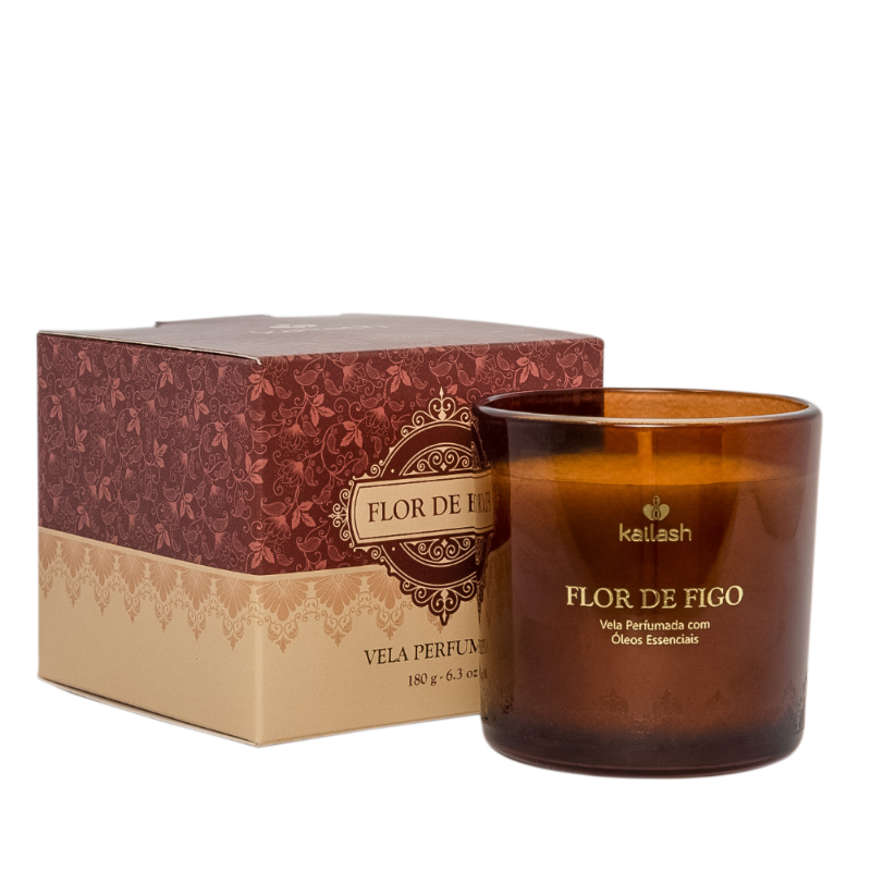 Kailash Vela Perfumada Vegetal 180G - Flor De Figo