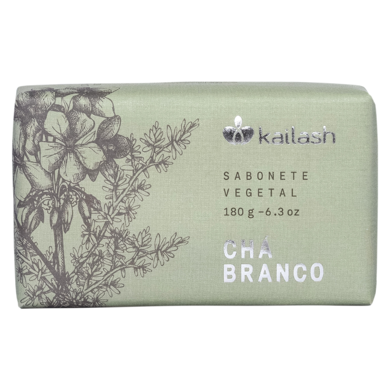 Kailash Sabonete em Barra Vegetal 180G - Chá Branco