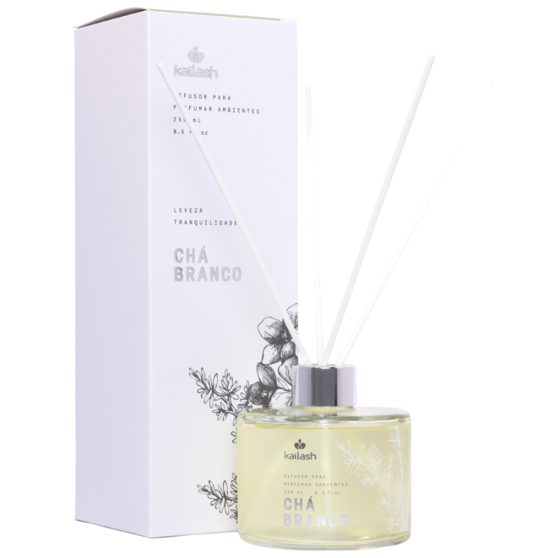 Kailash Difusor Para Perfumar Ambientes 250ml - Chá Branco