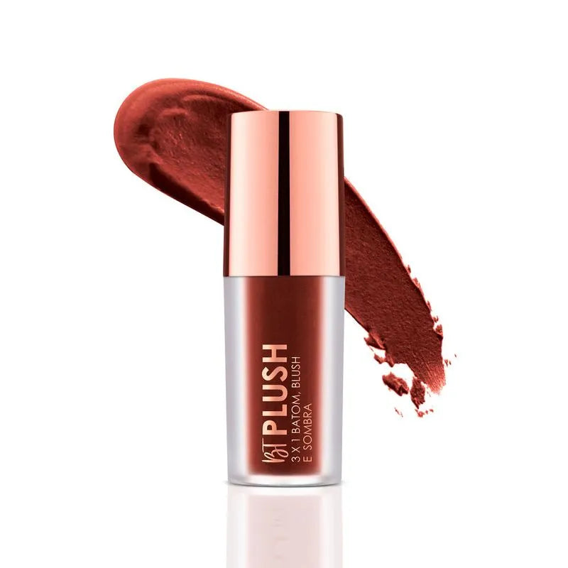 Bruna Tavares BT Plush Cocoa 3x1 Batom Blush E Sombra