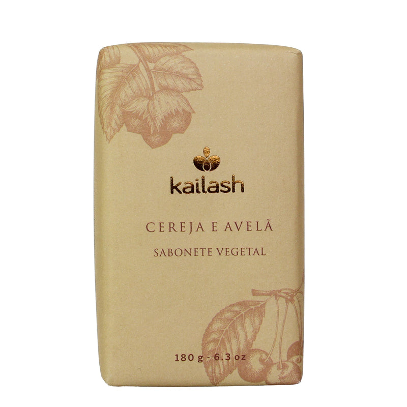 Kailash Sabonete em Barra Vegetal 180G - Cereja E Avelã
