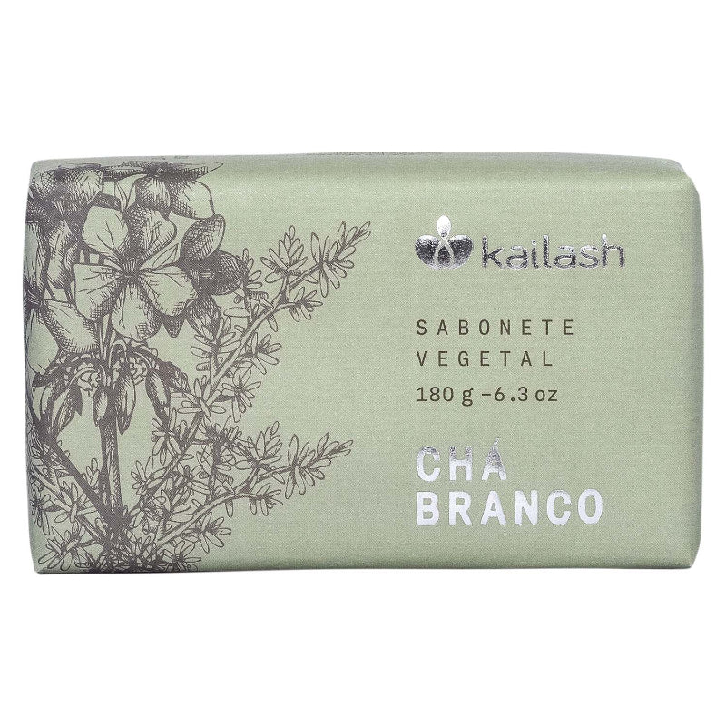 Kailash Sabonete em Barra Vegetal 180G - Chá Branco