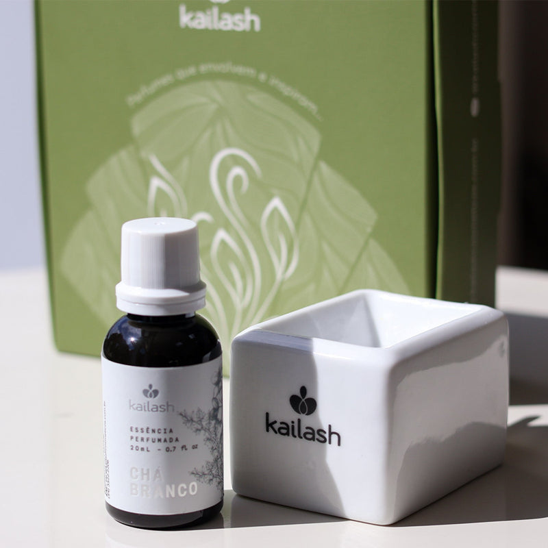 Kailash Aromatizador Elétrico Essência Perfumada 20ml - Chá Branco