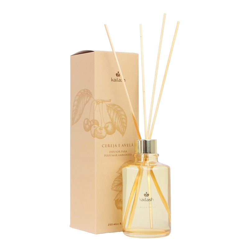 Kailash Difusor Para Perfumar Ambientes 250ml - Cereja E Avelã