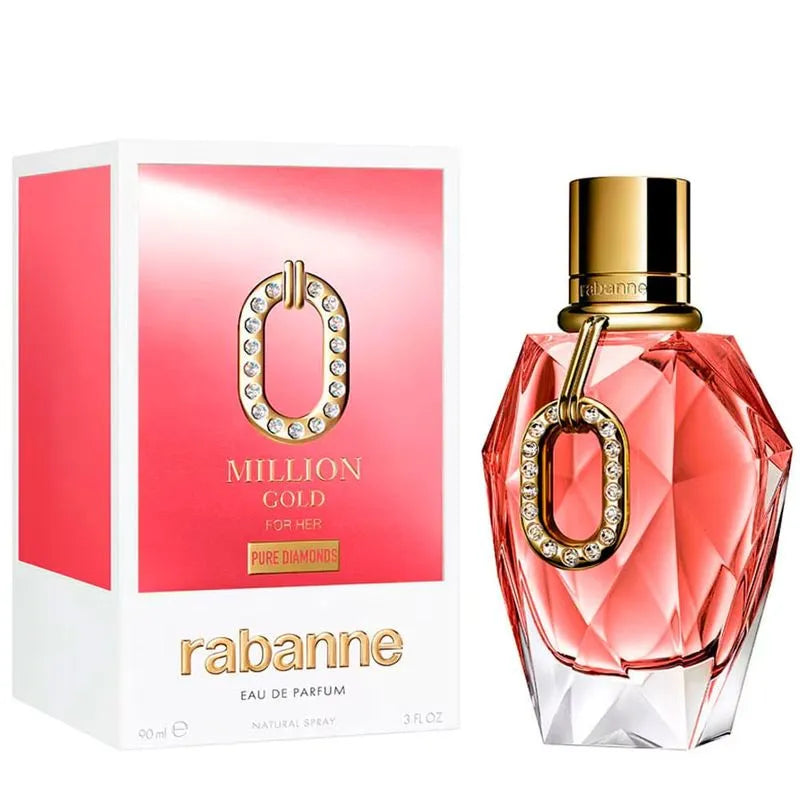 Paco Rabanne Million Gold For Her Pure Diamonds Feminino 90ml Eau De Parfum