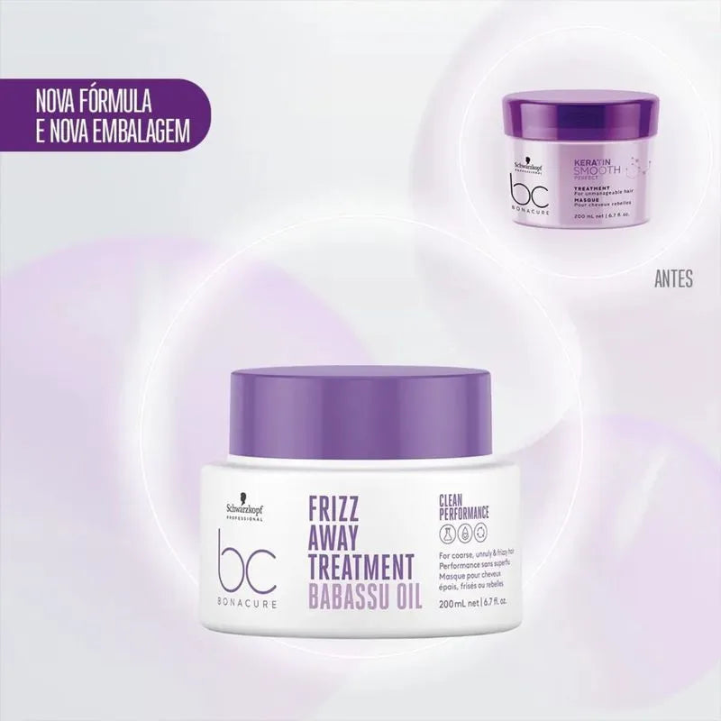 Schwarzkopf BC Bonacure Frizz Away Treatment Babassu oil  Máscara 200ml