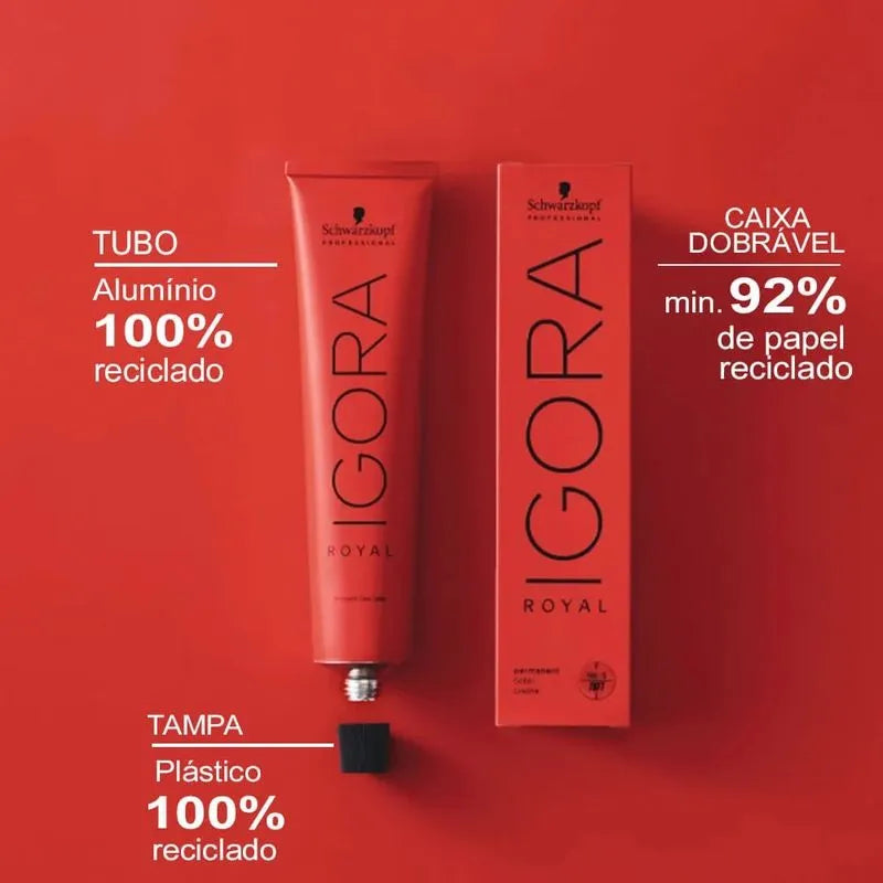Schwarzkopf Igora Royal Louro Médio Cobre Extra 7-77  60ml