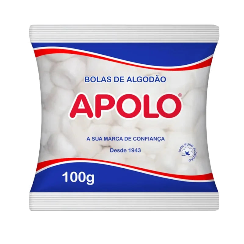 Algodão Apolo Bolas 100 Gramas Branco