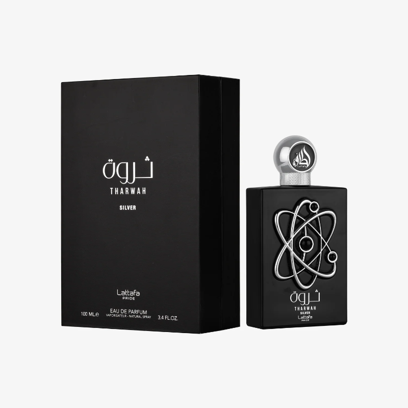 Lattafa Tharwah Silver Masculino 100ml Eau De Parfum