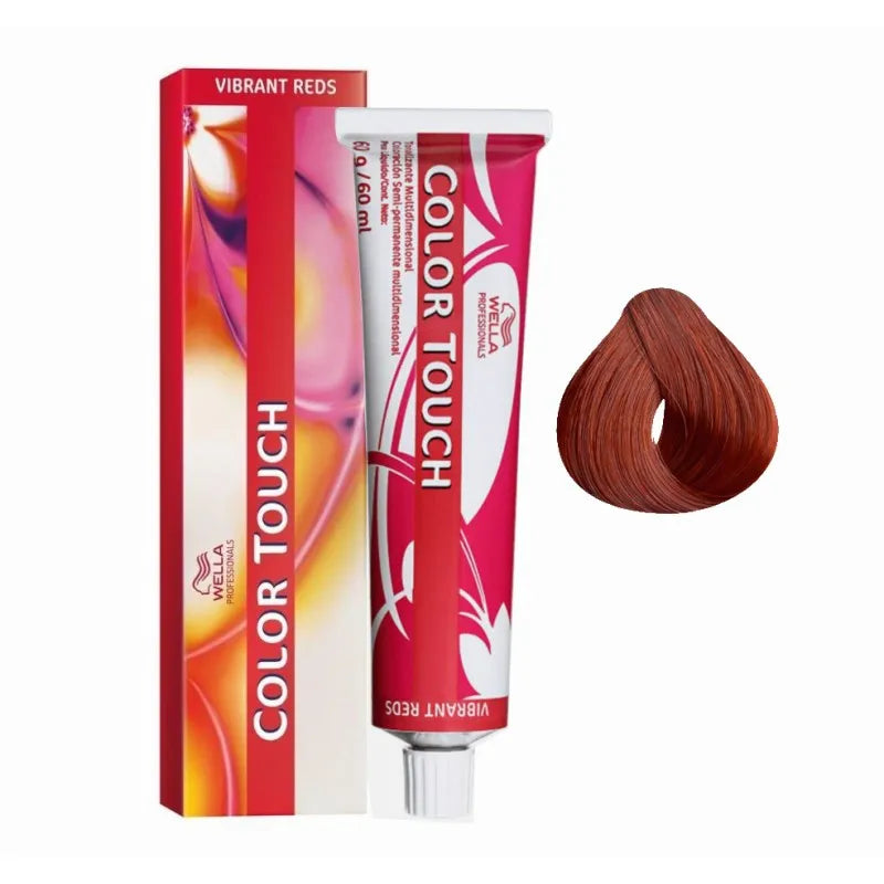 Wella Tintura Color Touch 7/43 Louro Médio Vermelho Dourado 60G