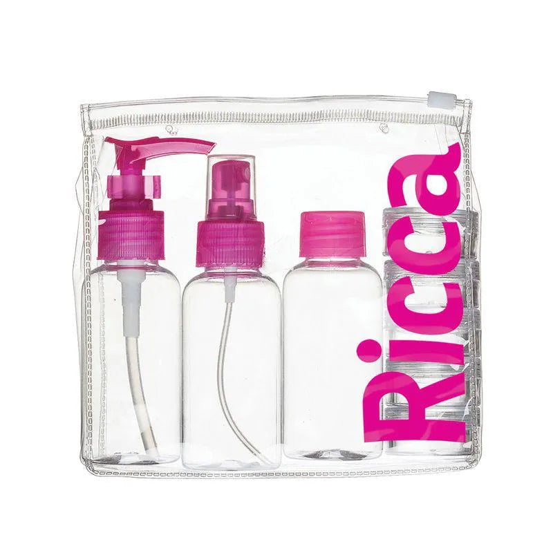 Kit Viagem Ricca 03 Frascos e 05 Potes 10ml