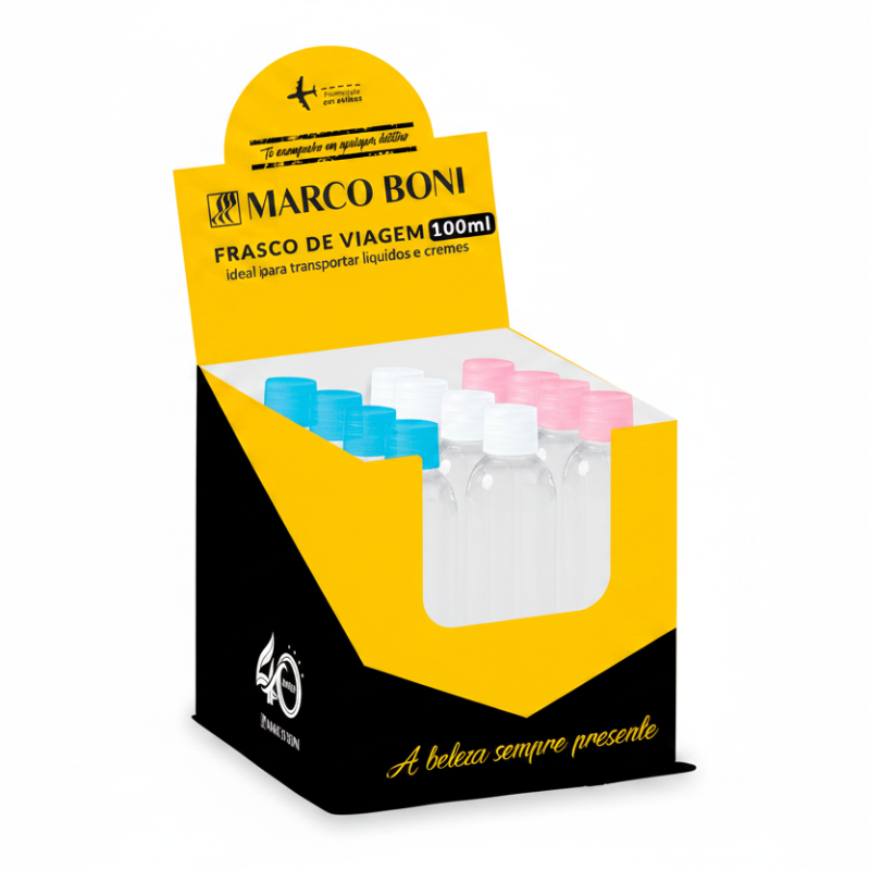Marco Boni Frascos de Viagem 100ml - Rosca Ref. 6208