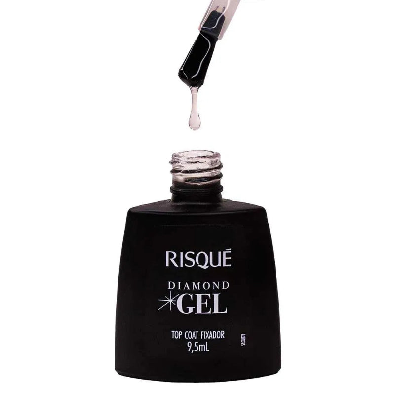 Esmalte Risque Diamond  Gel Top Coat Fixador 9,5ml