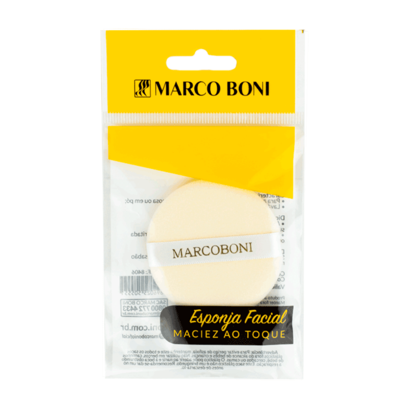 Marco Boni Esponja Facial Maciez Ao Toque 61mm Ref. 8406