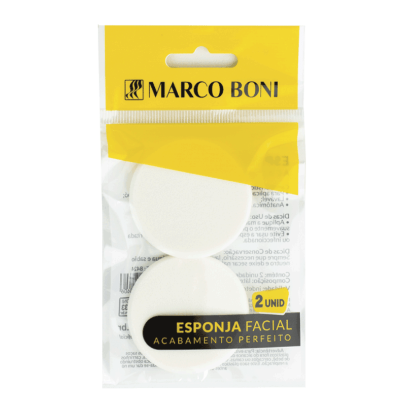 Marco Boni Esponja Facial Para limpeza com 2 Unidades Ref. 8424