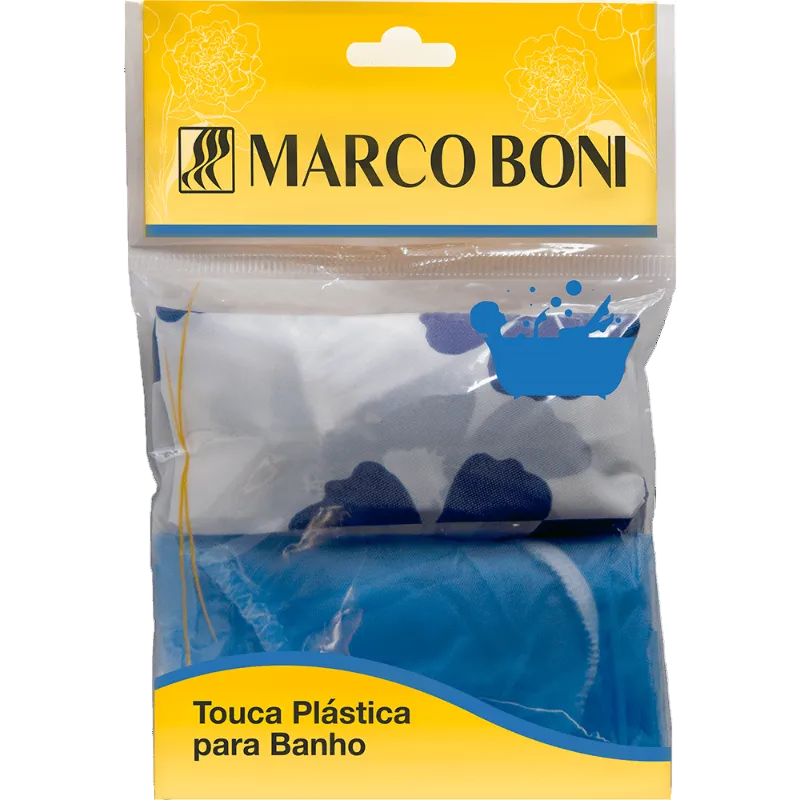 Marco Boni Touca De Plástico Para Banho Com 2 Unidades
