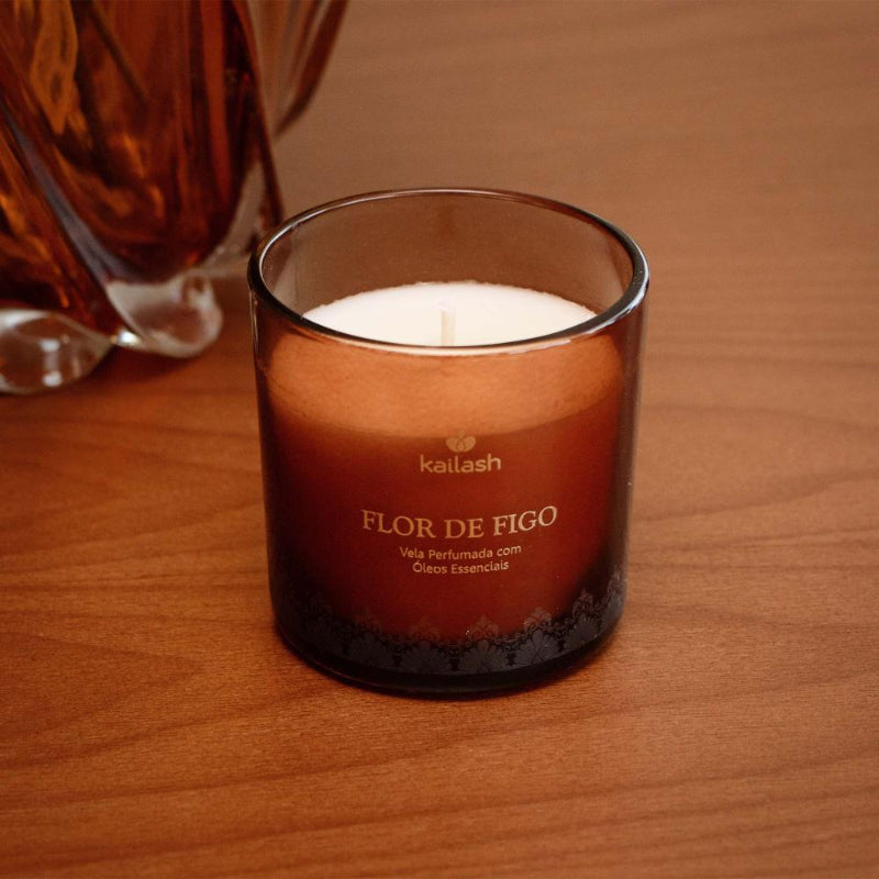 Kailash Vela Perfumada Vegetal 180G - Flor De Figo