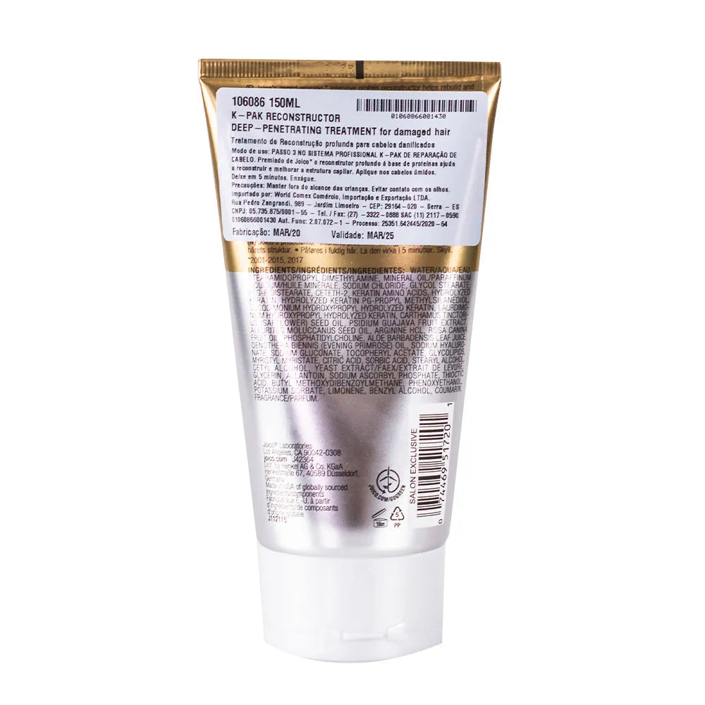 Joico K-PAK Reconstructor Deep - Penetrating treatment For Damaged Hair 150ml