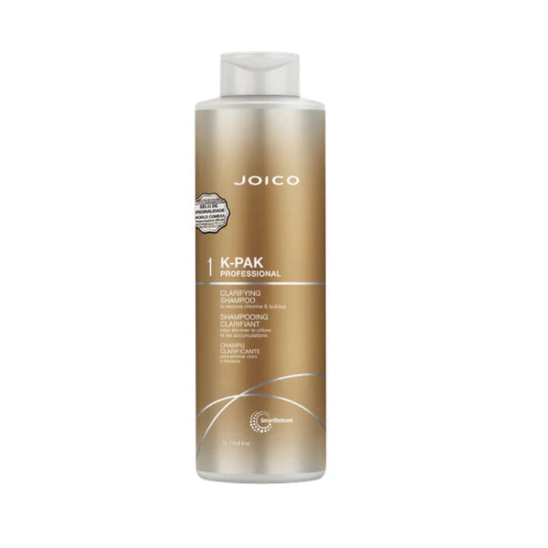 Joico K-PAK Profissional Clarifying Shampoo To Remove Chlorine & Buildup 1L Step 1