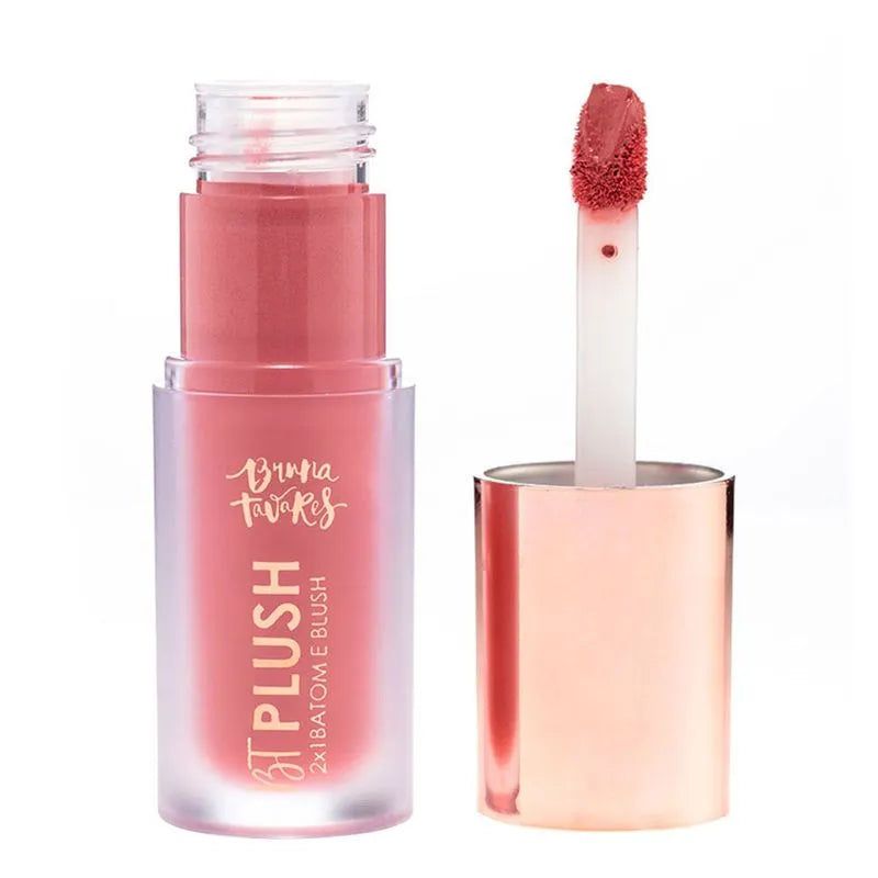 Bruna Tavares BT Plush 2X1 Batom E Blush Vintage 6G