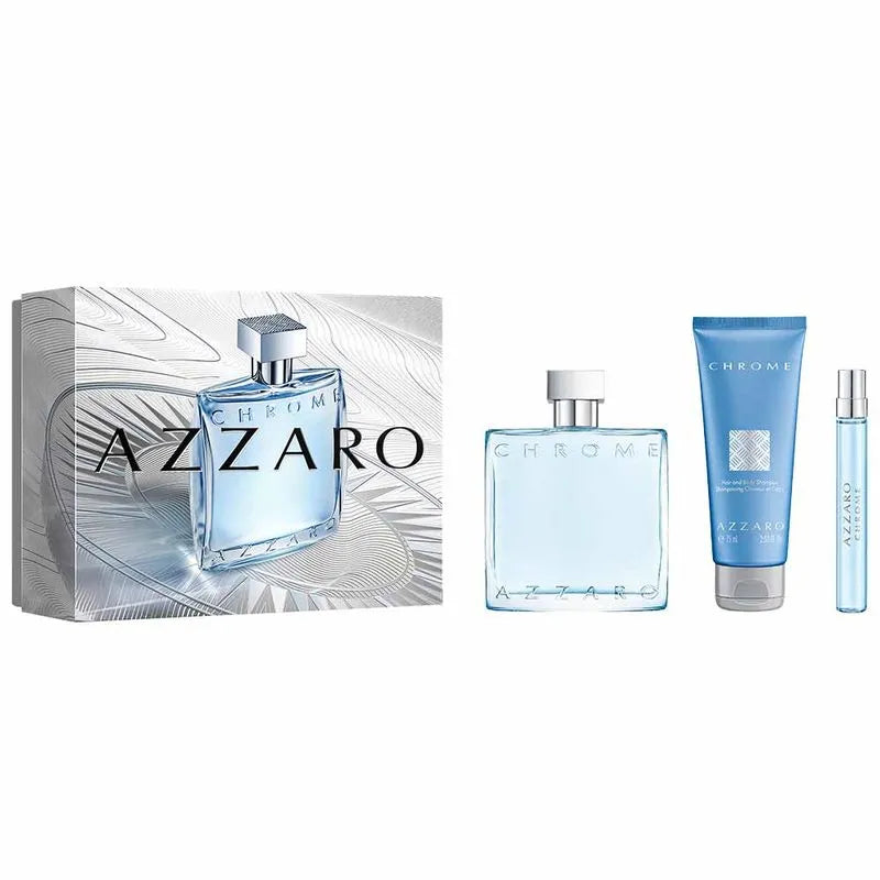 Azzaro Chrome EDT 100+Shamp 75+m 10ml Kit