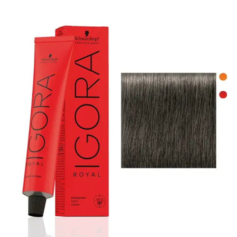 Schwarzkopf Igora Royal Louro Médio Cinza Mate  7-13  60ml