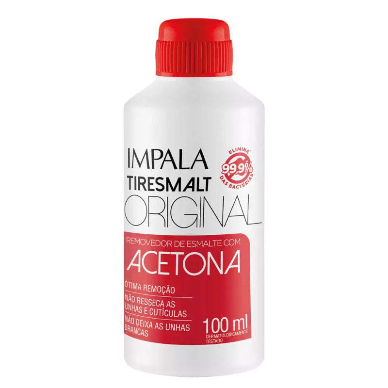 Removedor De Esmalte Com Acetona 100ml Impala