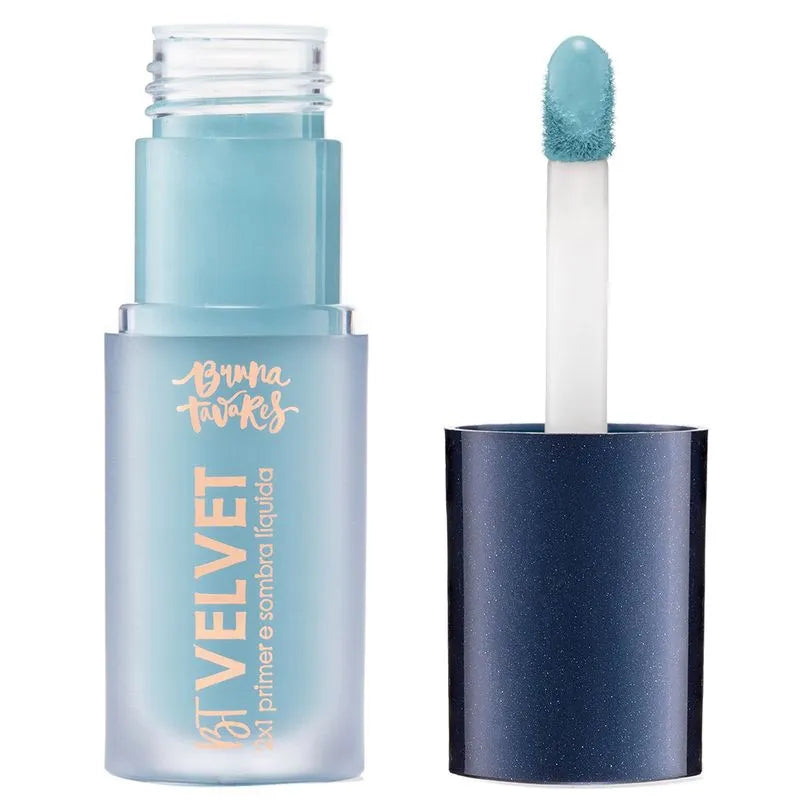 Bruna Tavares BT Velvet 2x1 Primer  Sombra Liquida 6ml Mintblue